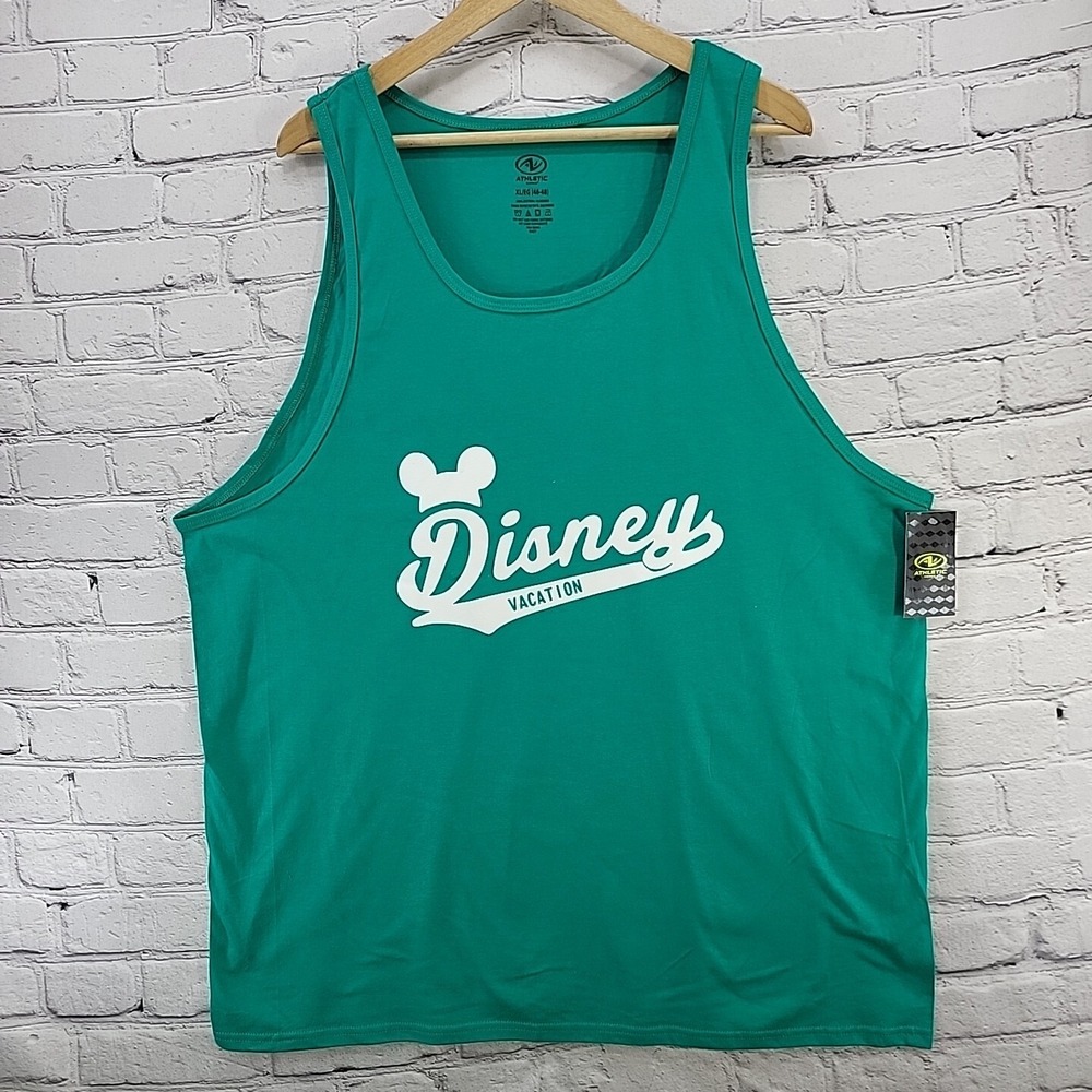 Disney Vacation Athletic Tank Top Green Mens sz XL New‎ with Tags